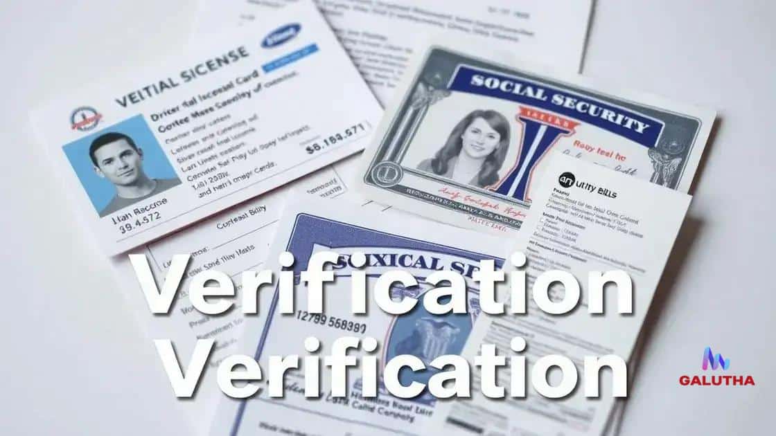 Essential documents for verification