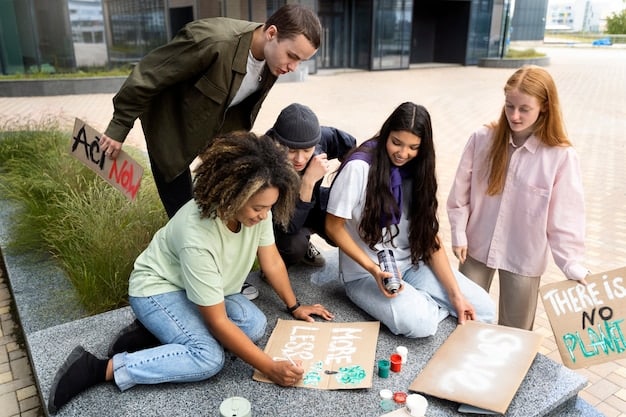 A collage of images showcasing diverse extracurricular activities undertaken by high school students, including volunteering at a local shelter, participating in a debate club, conducting science experiments, and playing musical instruments. The collage represents engaged students with varied interests.